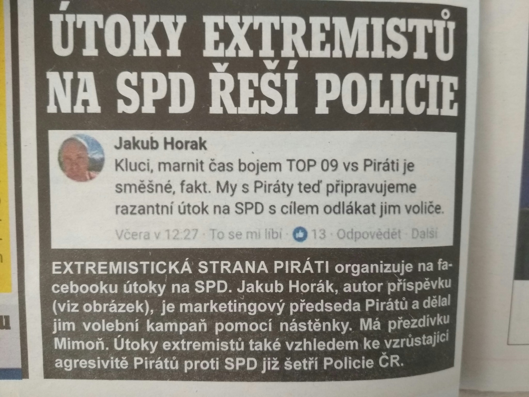 Noviny SPD Praha