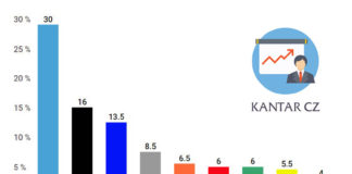 Volební preference Kantar CZ v květnu 2019