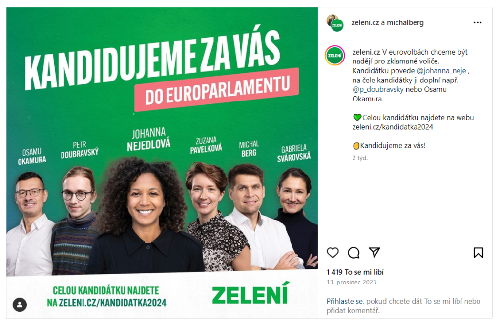 zelení kandidáti